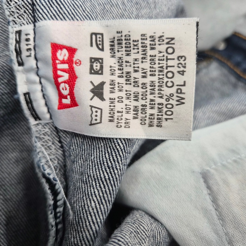 Levi's 501 Original Fit Jeans Mens 42x30 Dark Wash Indigo Button Fly 00501-0000 - Picture 6 of 11